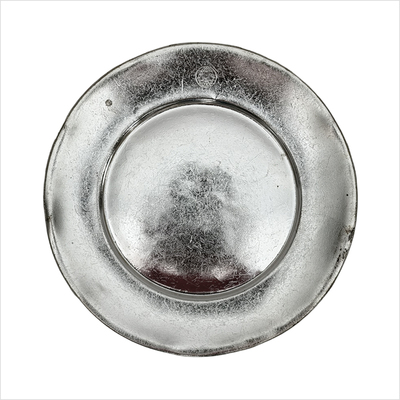 Teller flach 27cm silber_oben